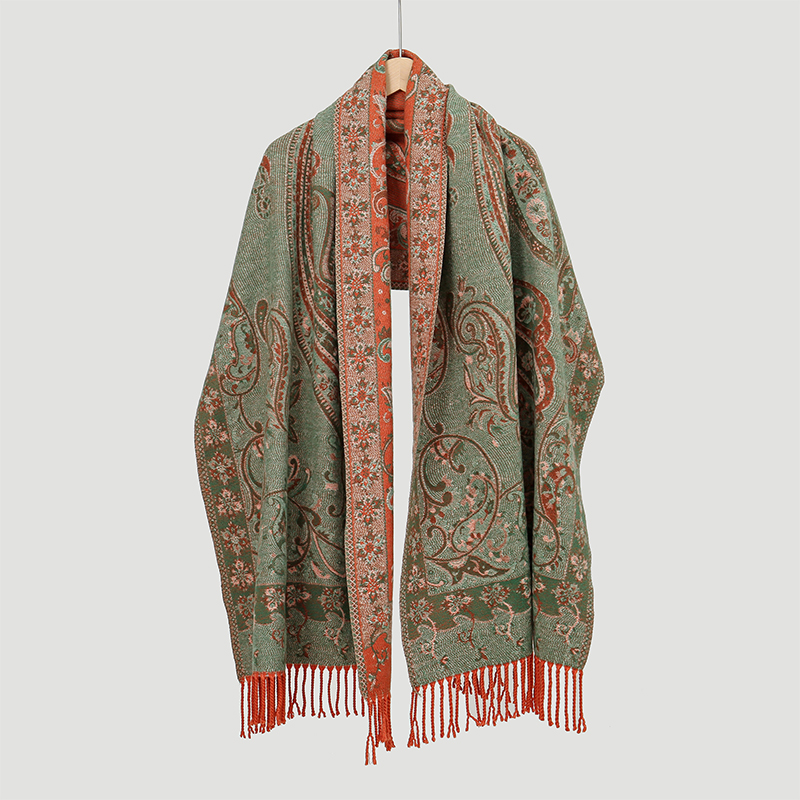 Écharpe Jacquard Paisley en ca - Cashmere Scarf avis et prix