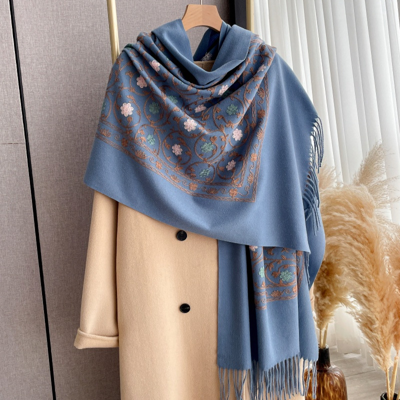 2025 nouvelle broderie cachemi - Cashmere Scarf avis et prix