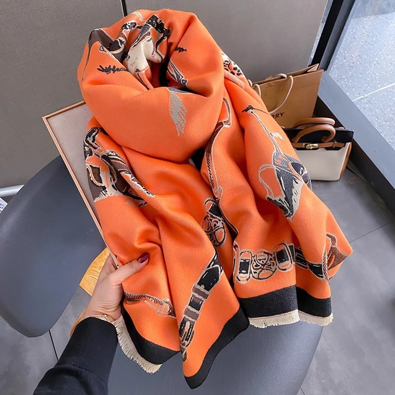 Écharpe rétro en Imitation cac - Cashmere Scarf avis et prix