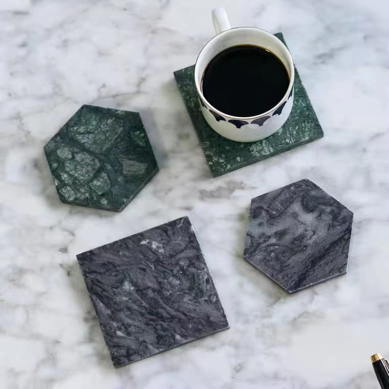 Sous-verres ronds en marbre na - Marble Coaster Set avis et prix