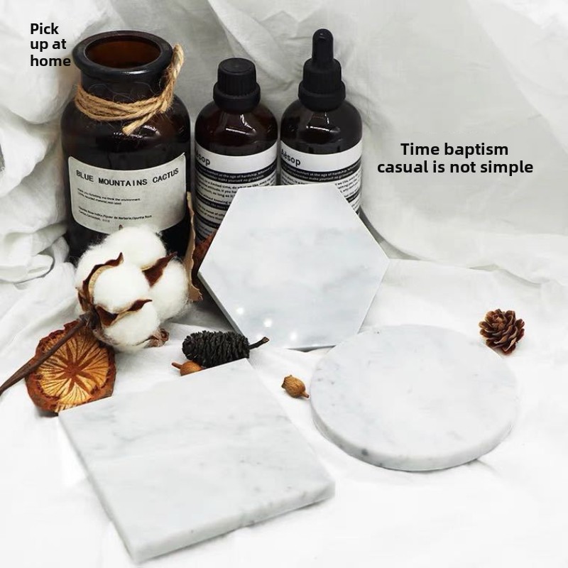 Sous-verres ronds en marbre na - Marble Coaster Set avis et prix