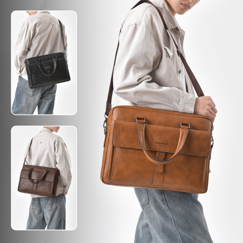 Porte-documents vintage en cui - Leather Briefcase avis et prix