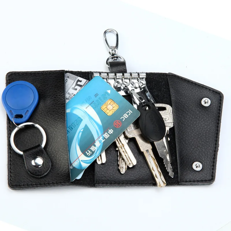 Porte-clés en cuir véritable p - Leather Wallet Men avis et prix