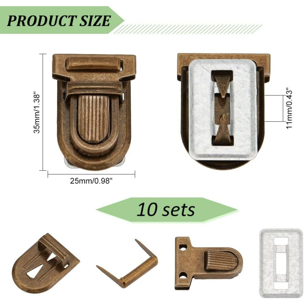 Serrures à poussoir en fer pou - Leather Briefcase avis et prix